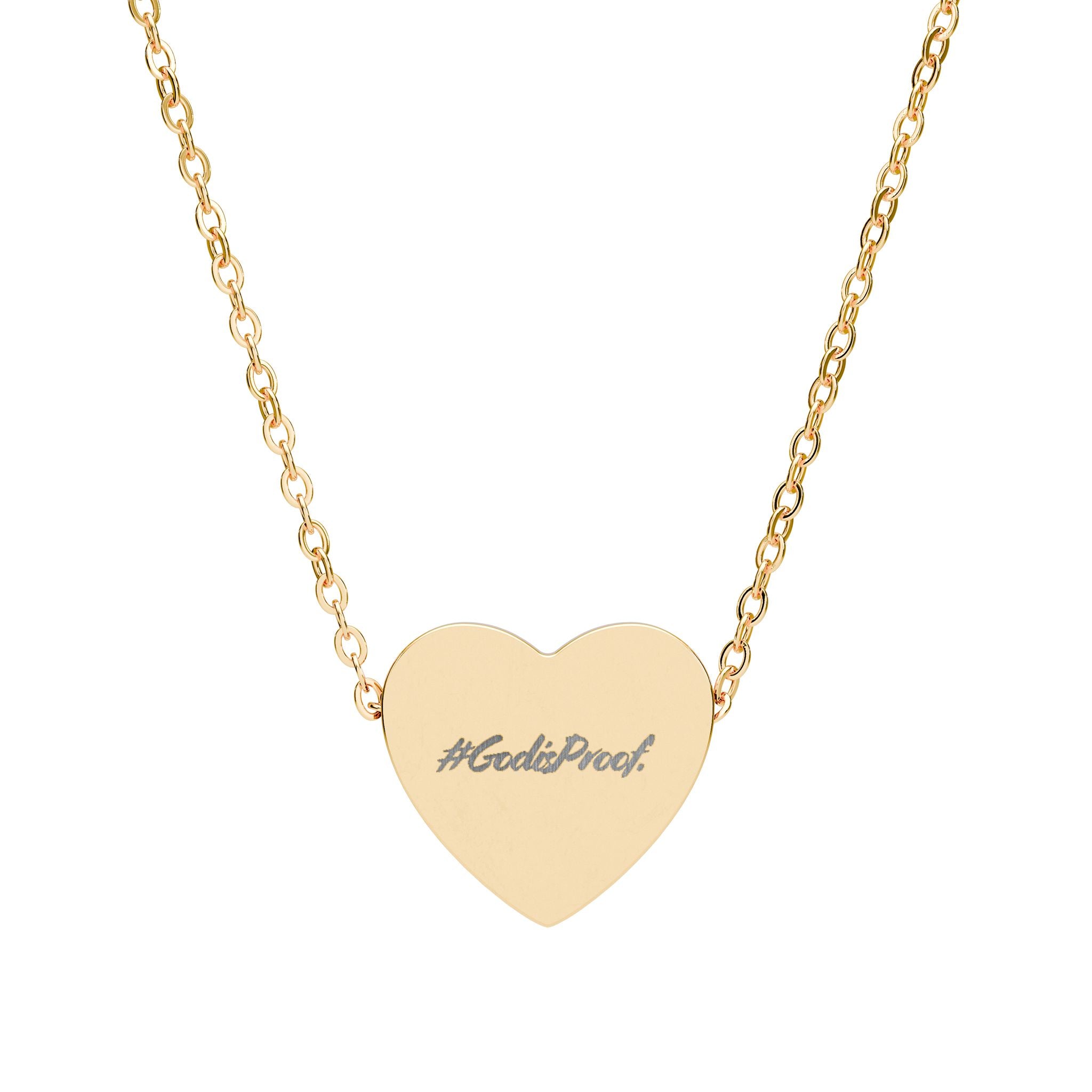 Engraved Heart Necklace — Personalized Script Name Pendant (Silver or Rose Gold)