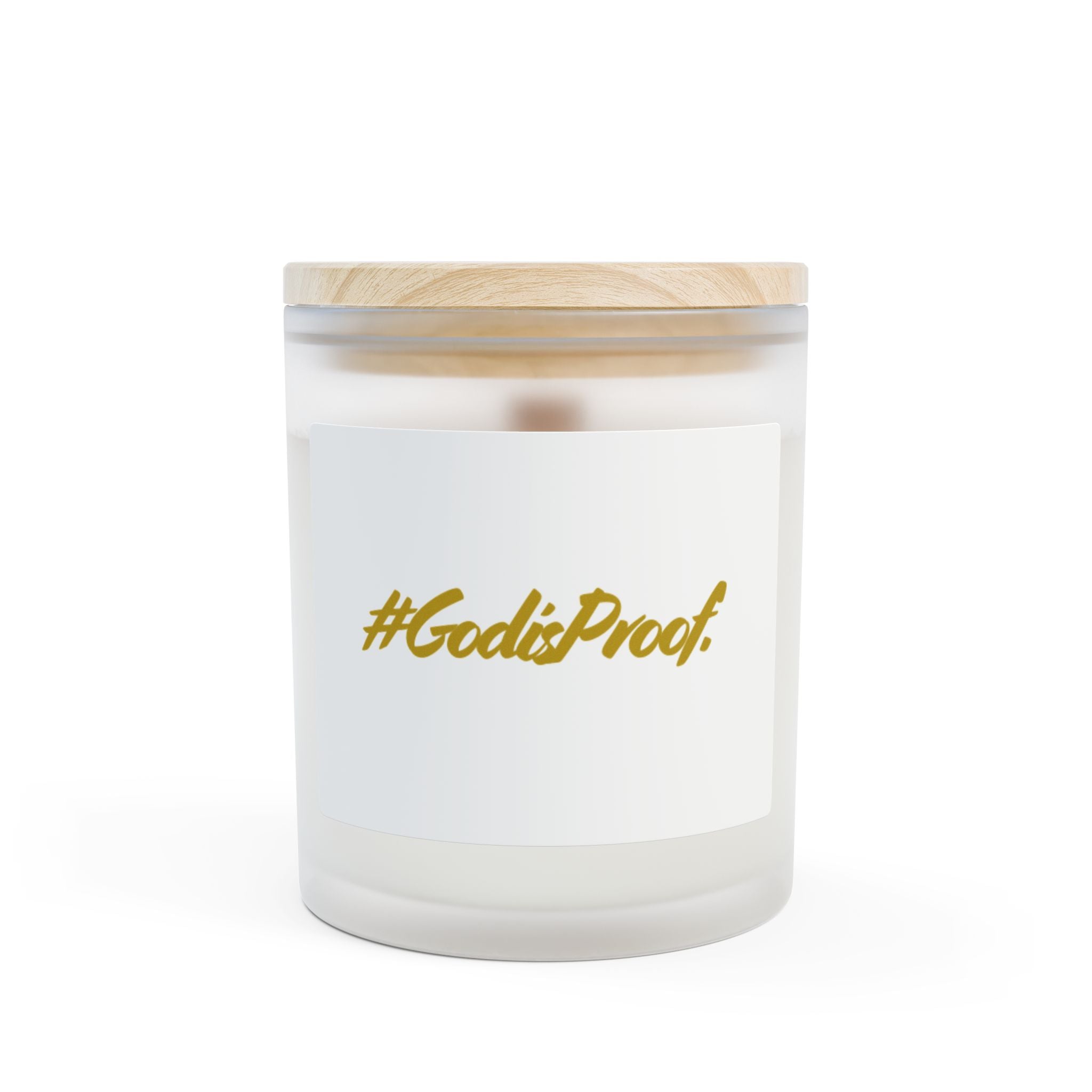 Frosted Glass Candle, 11oz
